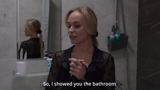 Изменил жене при осмотре квартиры и вставил в попку горячей блонде Mari Moorel